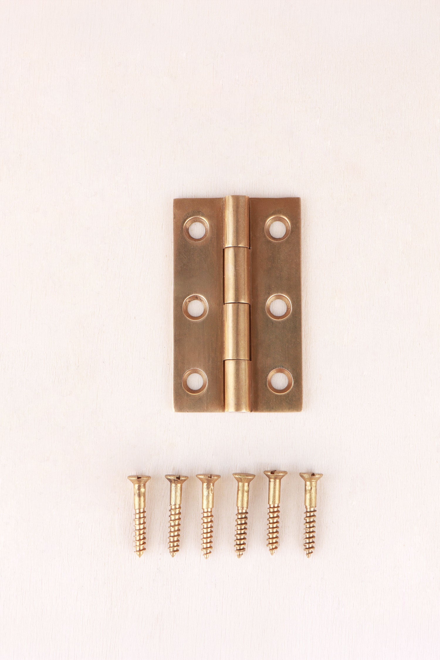 Aged brass butt hinge, 2 inch / 50mm