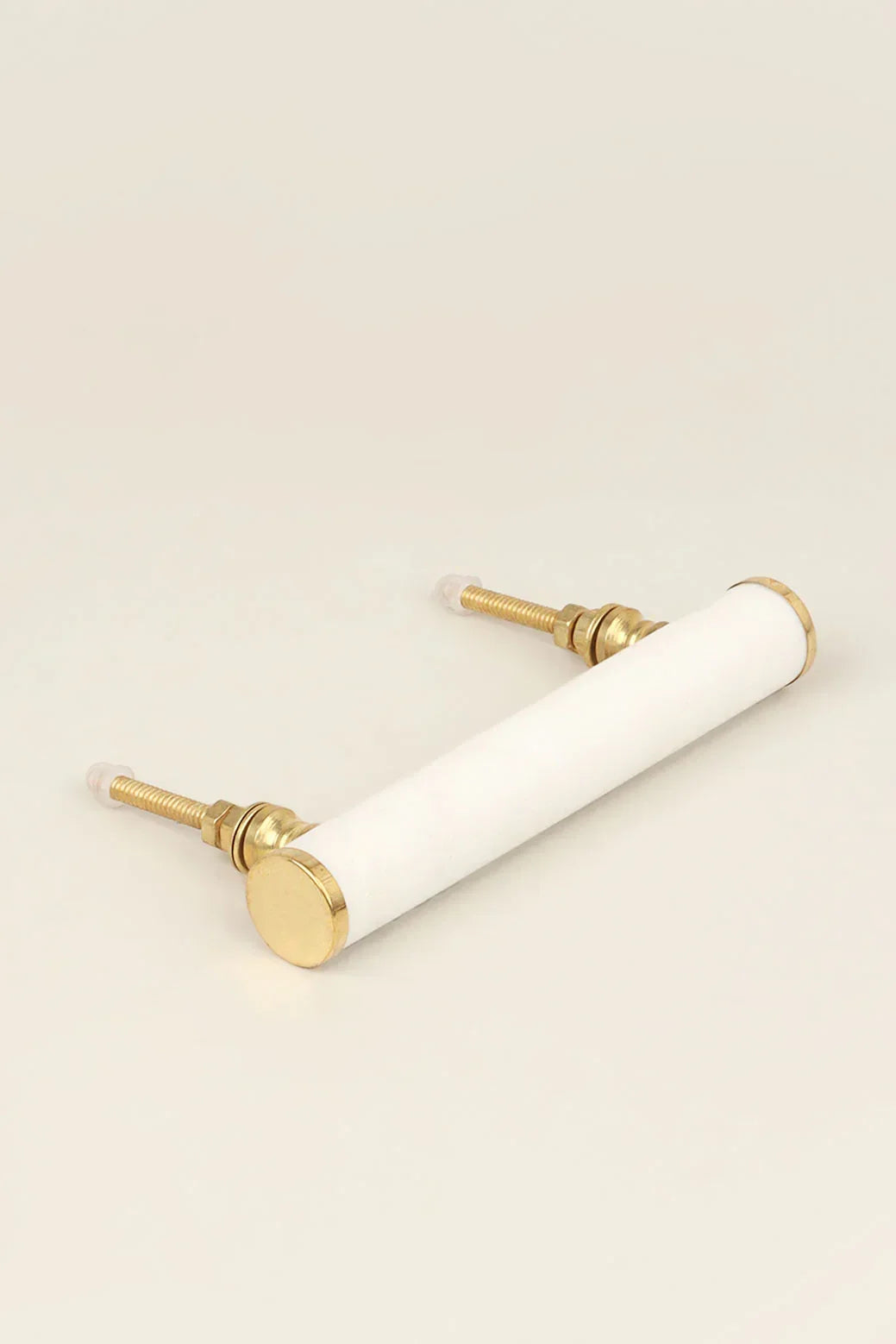 Bianca Estella Marble and Brass Architectural Pull Handle — alternate view, G Decor