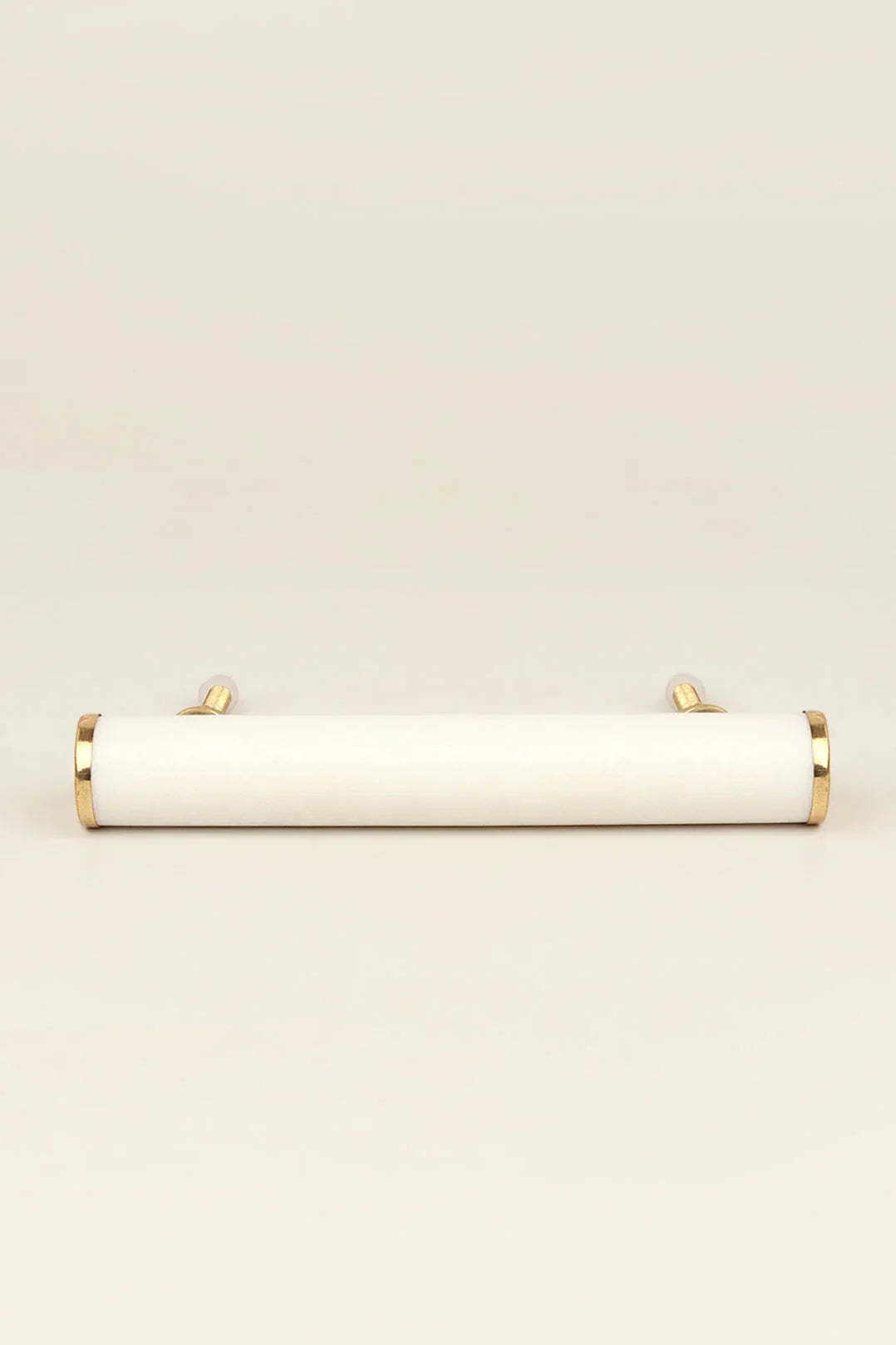 Bianca Estella Marble and Brass Architectural Pull Handle — close-up view, G Decor
