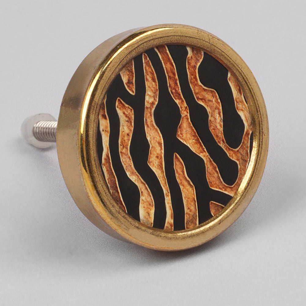 Wild Luxe Brass Knobs Animal Print Collection