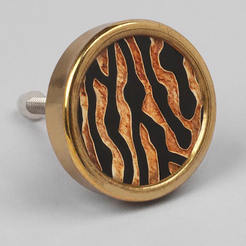 Wild Luxe Brass Knobs Animal Print Collection