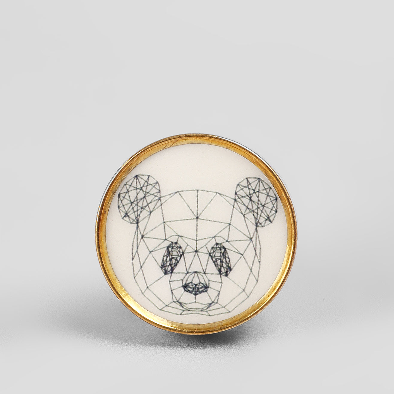 Wild Animal Brass Door Knob Decorative Cupboard & Drawer Handle