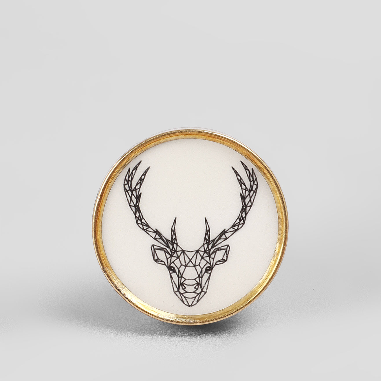 Wild Animal Brass Door Knob Decorative Cupboard & Drawer Handle