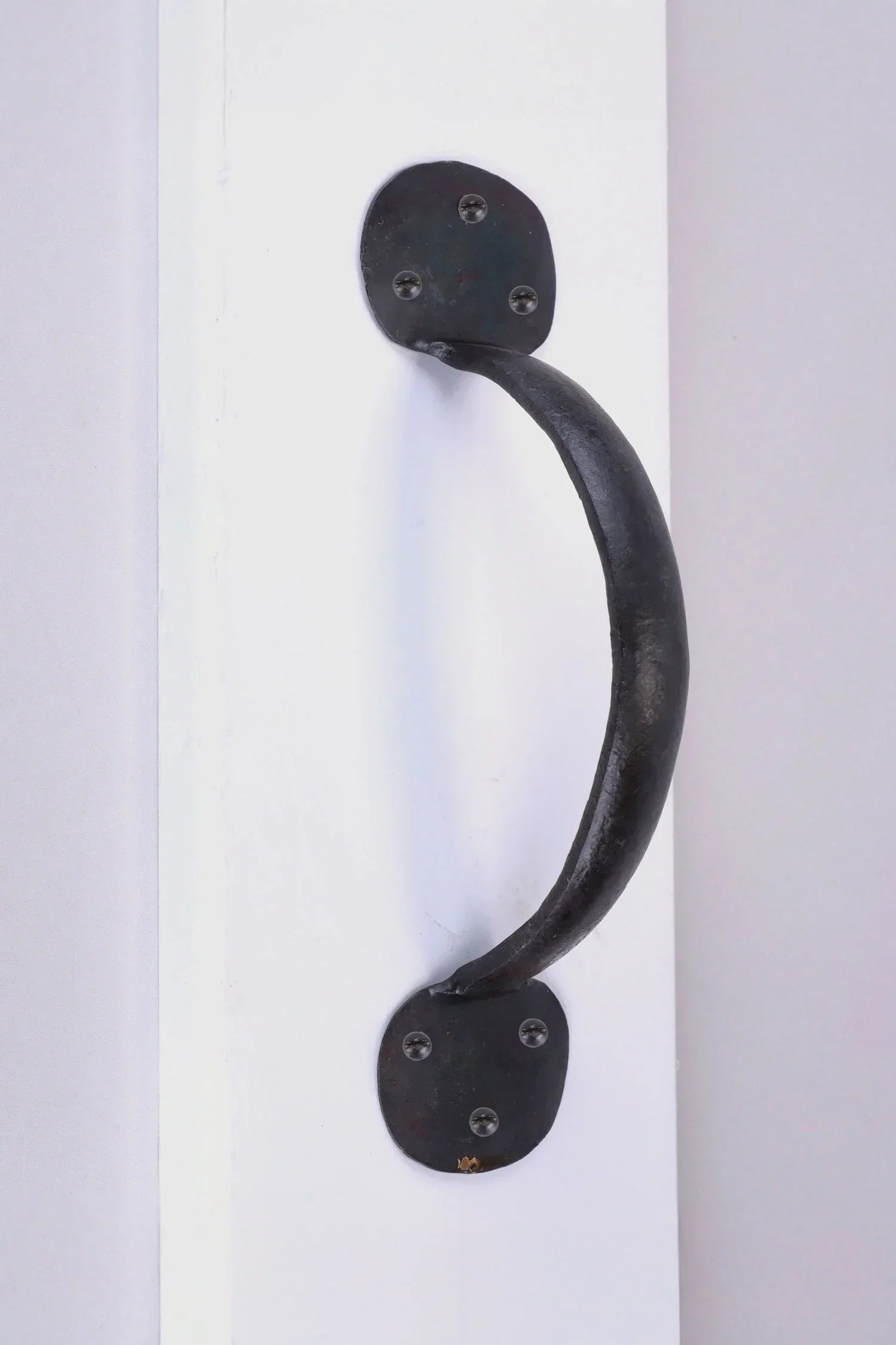 Coinbase Hand-Forged Iron Pull Handle in Beeswax — view 6, G Decor