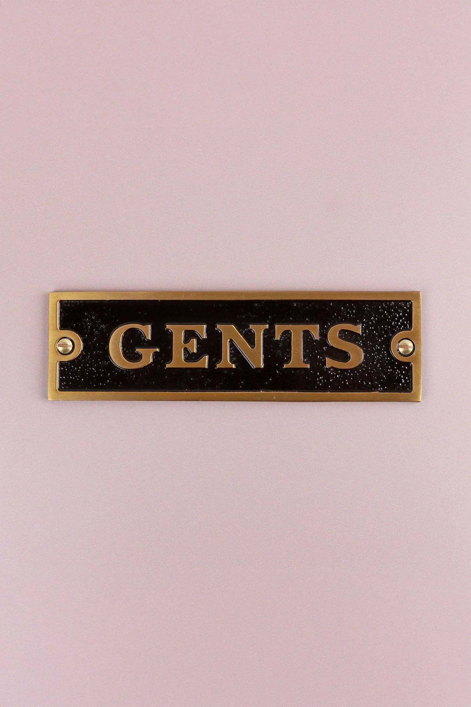 British Pub Black and Brass Raised-Letter Door Sign — view 10, G Decor
