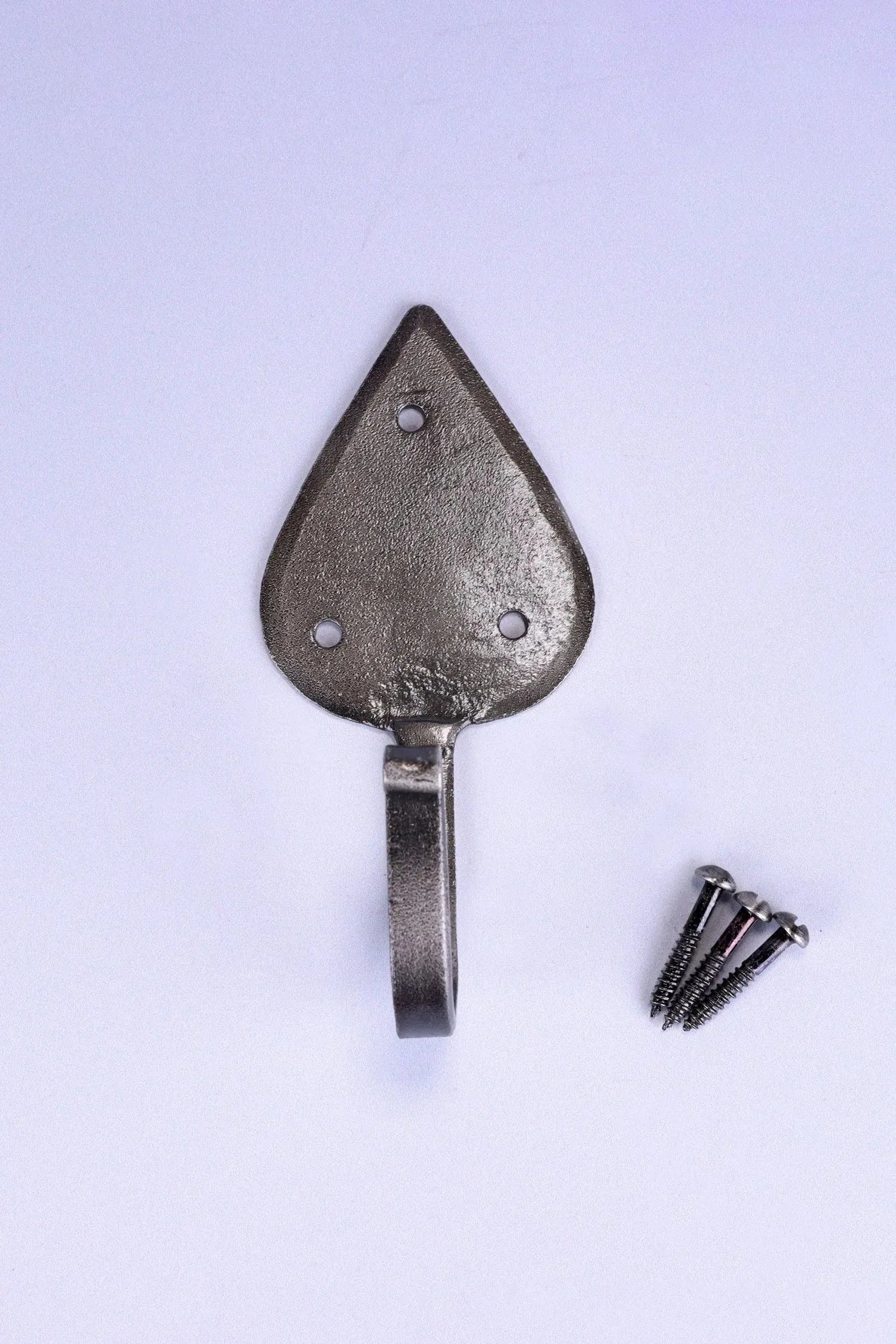 Traditional Teardrop Forged Wall Coat Hook — view 9, G Decor