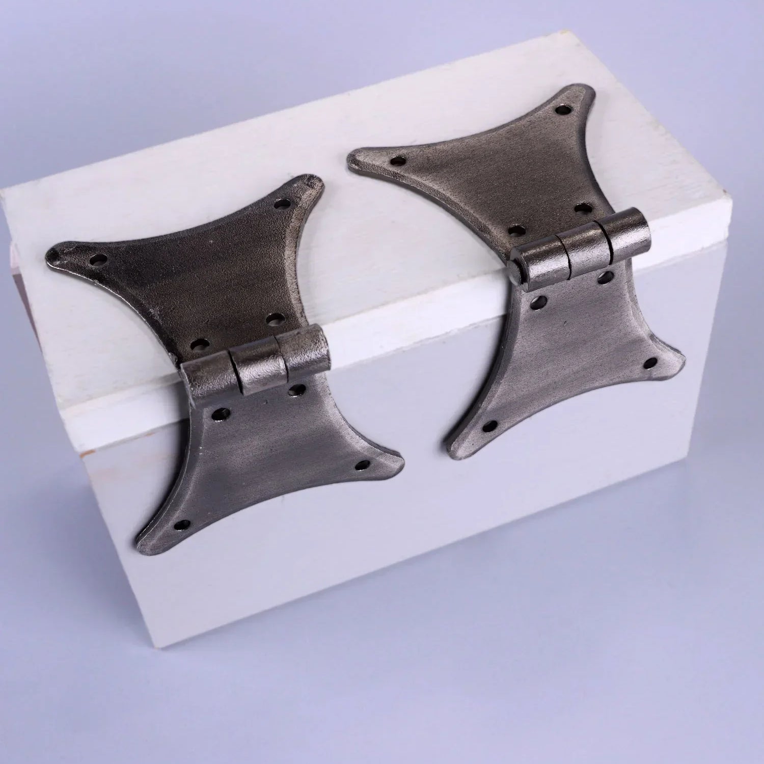 Set of 2 Pewter Butterfly Hinges Decorative Hinges for Cabinets, Cupboards & Chests