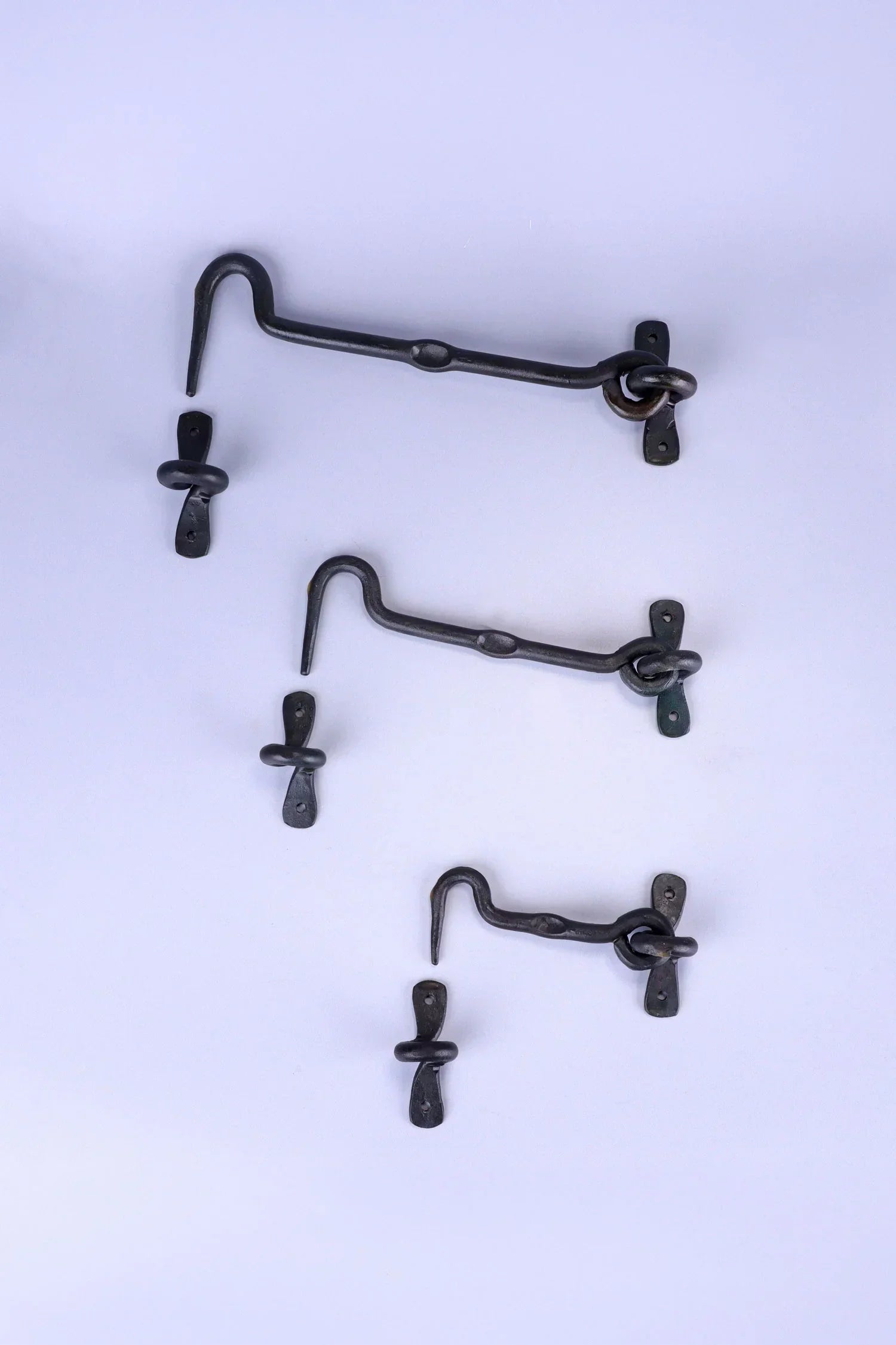 Hand-Forged Hook and Eye Cabin Fastener, Beeswax — alternate view, G Decor