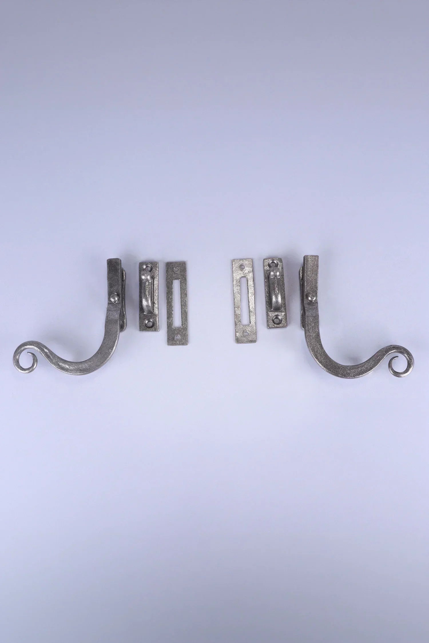Hand-Forged Monkey Tail Window Fastener, Pewter — alternate view, G Decor