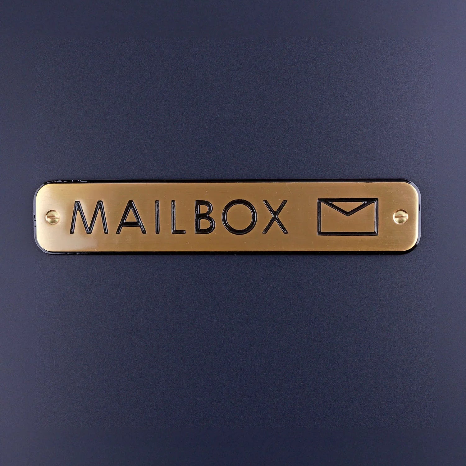 Premium Lacquered Polished Brass Door Sign Engraved Beware of the Dog or Mailbox Plaque for Indoor or Outdoor Display