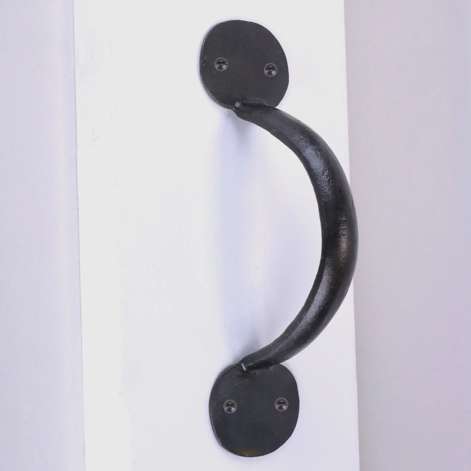 4", 6" or 8" Hand Forged Coinbase Iron Pull Handle Beeswax Finish