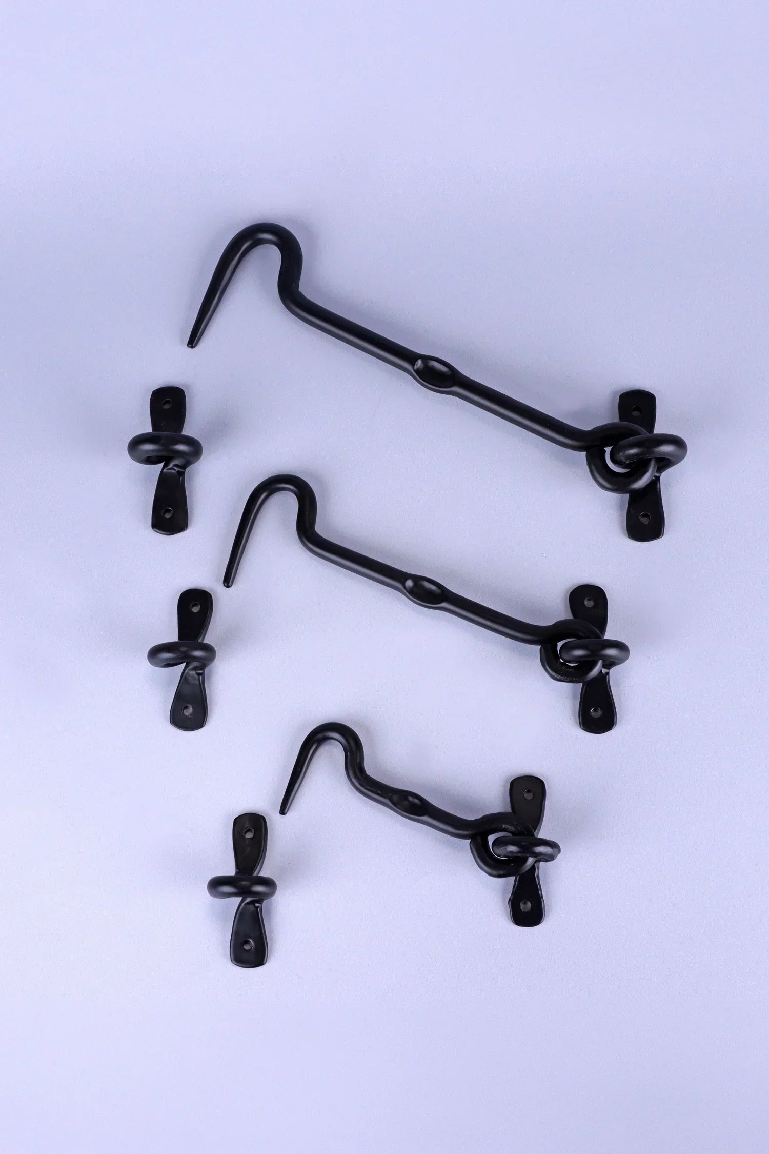 Hand-Forged Hook and Eye Cabin Fastener, Black — alternate view, G Decor
