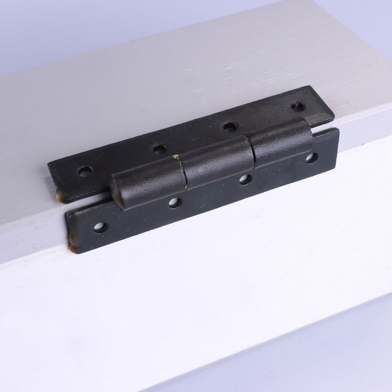 Beeswax Finish Hand Forged Iron H Hinge Decorative Cabinet Hardware