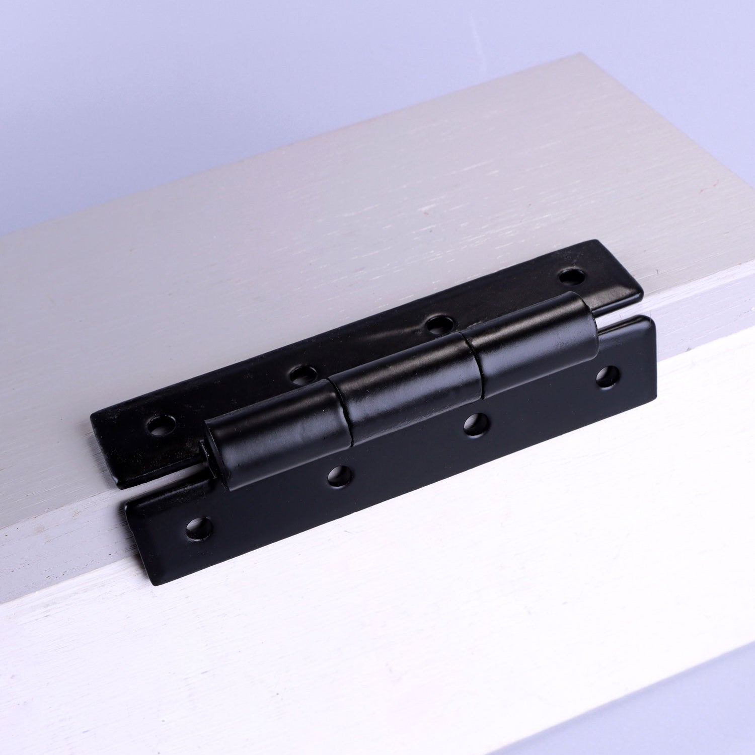 Traditional Black Hand Forged Iron H Hinge Decorative Cabinet Hardware