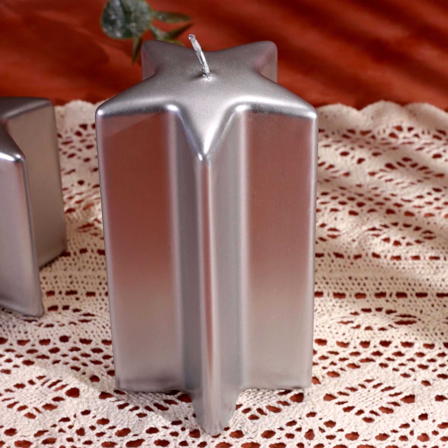 Twinkle Star Silver Candle Dazzling Decorative Centrepiece