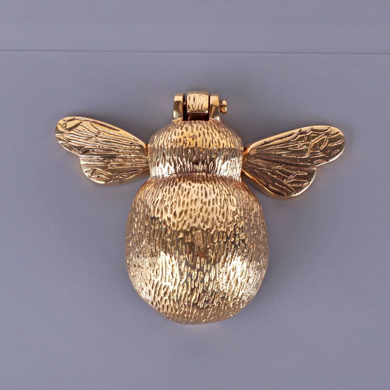 Golden Bee Polished Brass Door Knocker Elegant Front Door Hardware Fitting