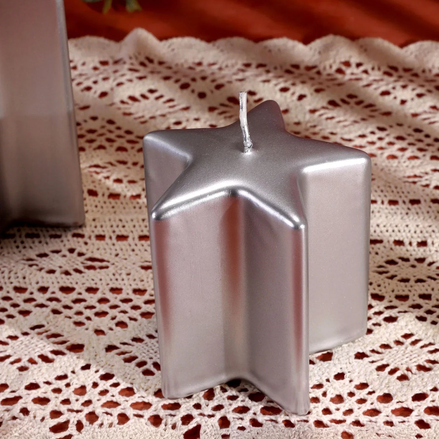 Twinkle Star Silver Candle Dazzling Decorative Centrepiece
