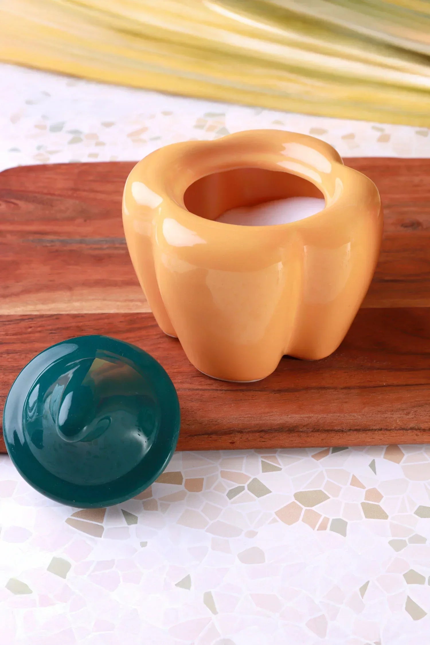 Garden Harvest Ceramic Bell Pepper Storage Jar — view 6, G Decor