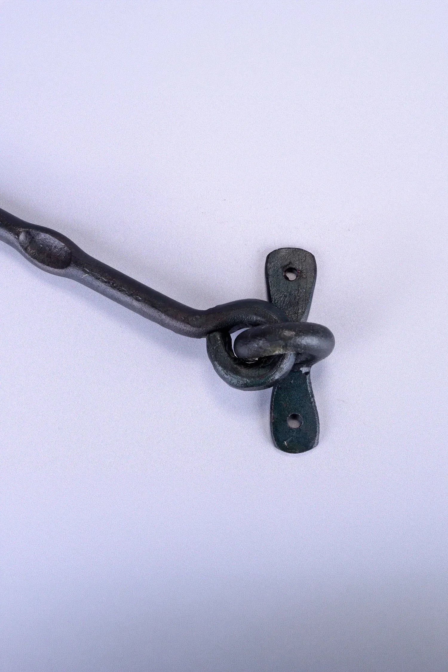 Hand-Forged Hook and Eye Cabin Fastener, Beeswax — view 8, G Decor