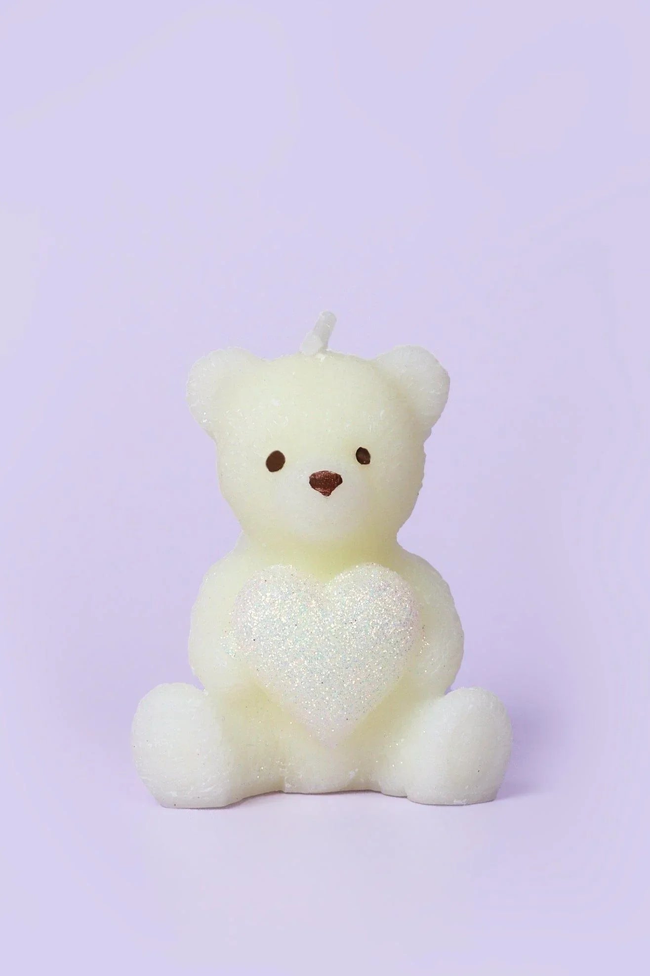 Sweetheart Teddy Bear Soy Wax Treasure Candle With Sparkling Heart Detail — view 5, G Decor