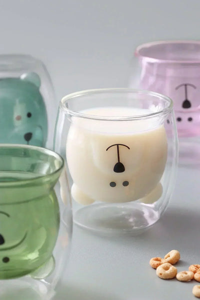 Teddy Bear Double-Walled Insulated Glass