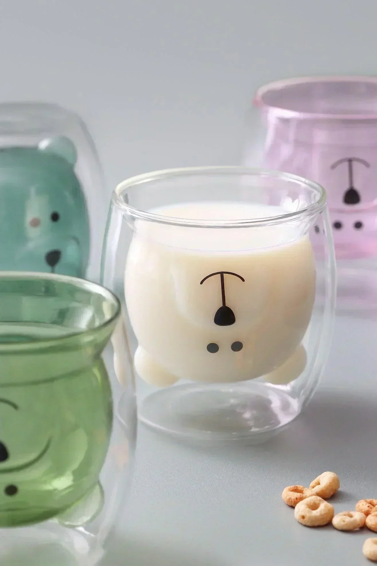 Adorable Teddy Bear Double-Walled Glass Cute & Insulated Drinkware - G Decor