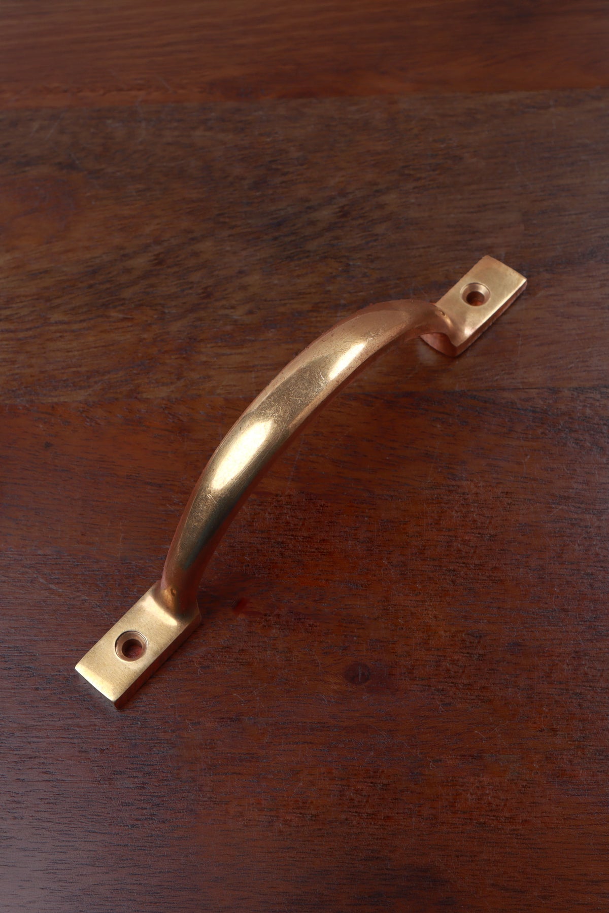 Aged brass D handle, 5 inch