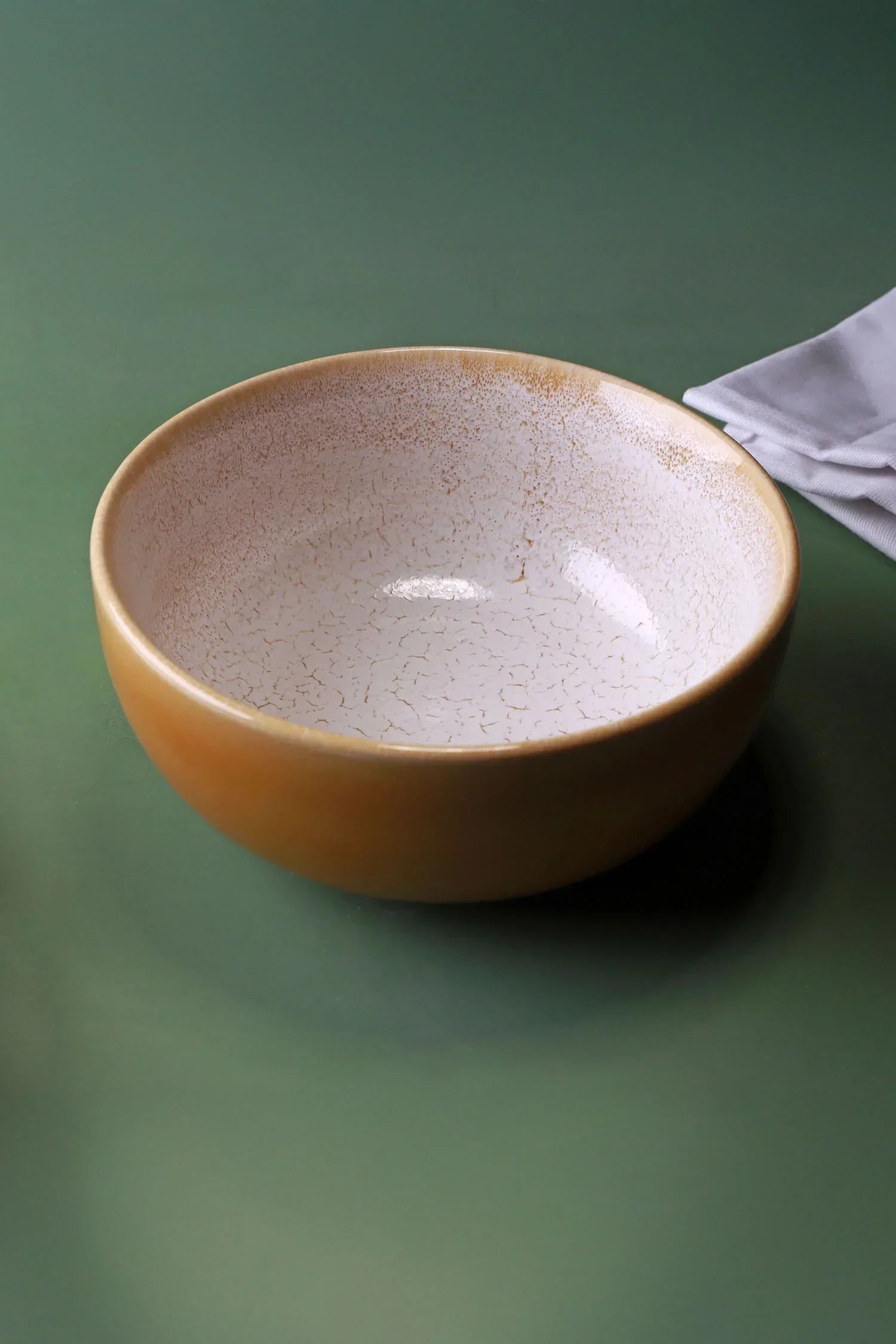 amber-dawn-ceramic-tableware-with-crackle-finish-contemporary-dinner-plates-side-plates-and-bowls-in-warm-amber-tones-g-decor-86565 - G Decor