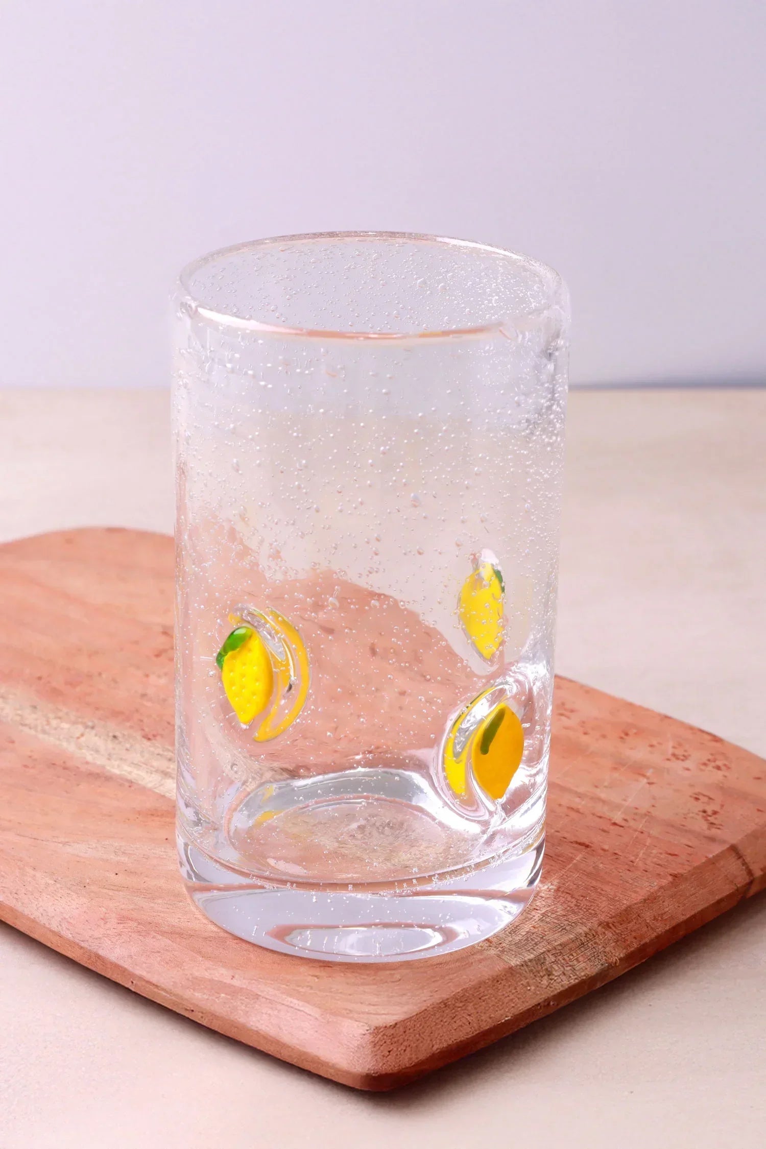 Berry and Bow Bubble Glasses Handmade Drinkware — lifestyle view, G Decor