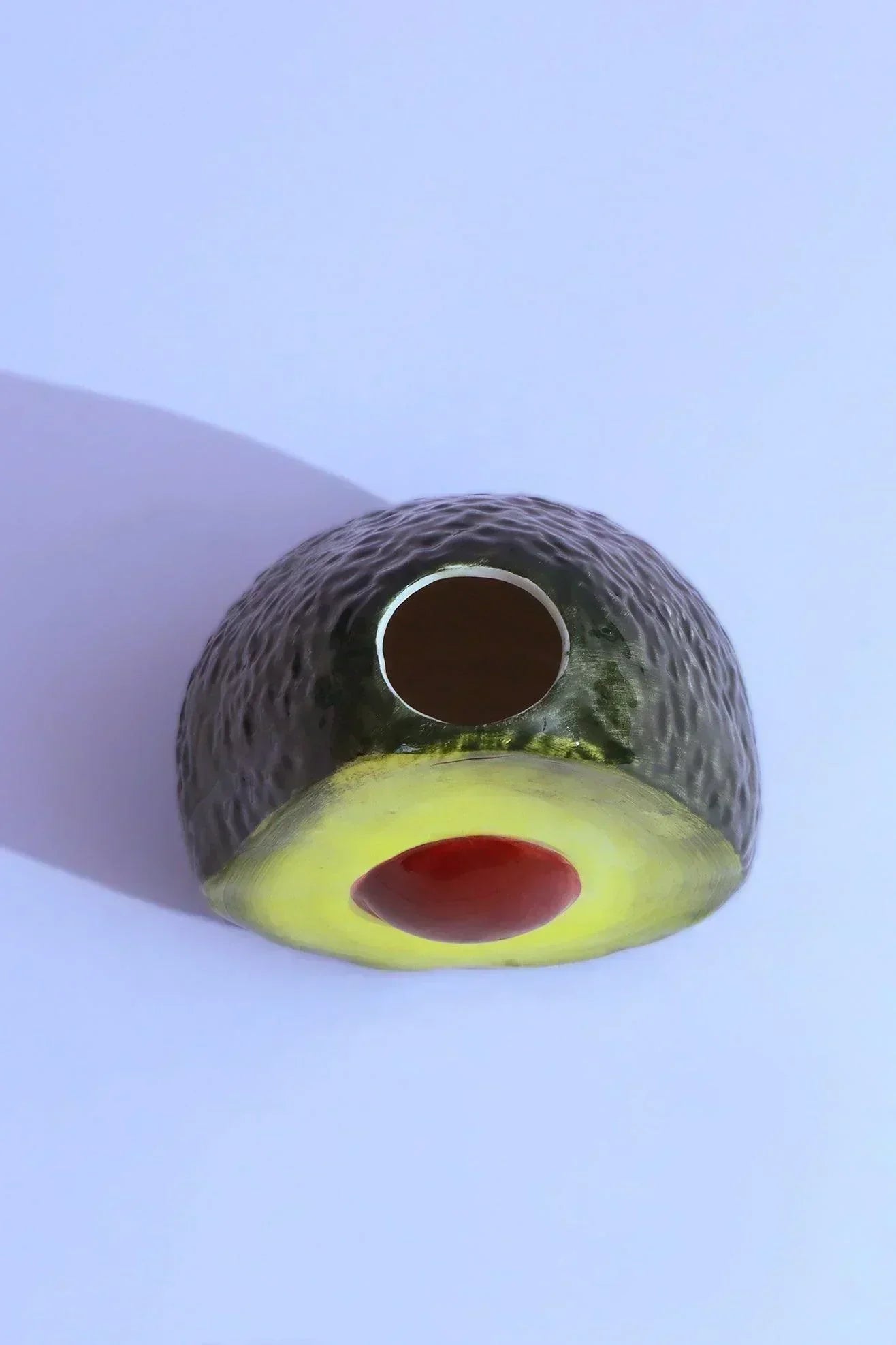 Hand-Painted Avocado Ceramic Vase — lifestyle view, G Decor