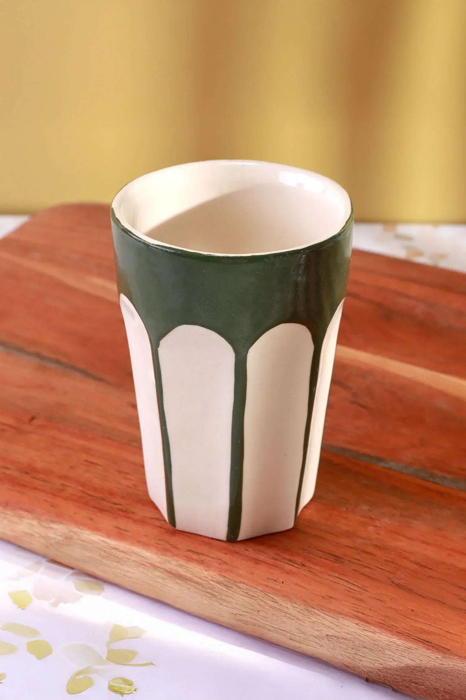Colour Arches Hand-Painted Ceramic Tumblers Cups and Mugs — lifestyle view, G Decor