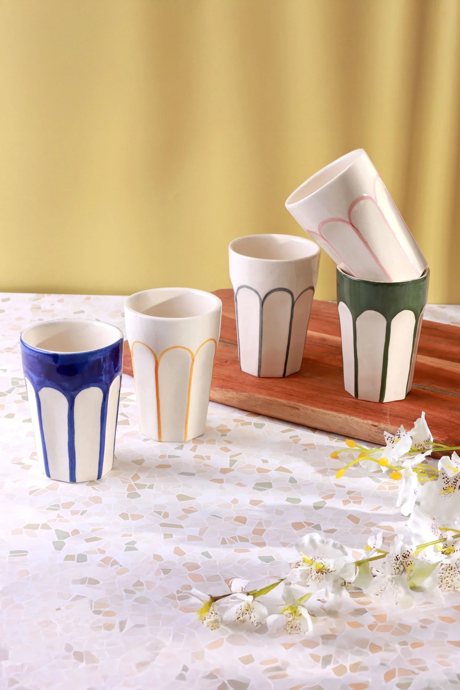 Colour Arches Handmade & Hand-Painted Ceramic Tumblers, Cups & Mugs - G Decor