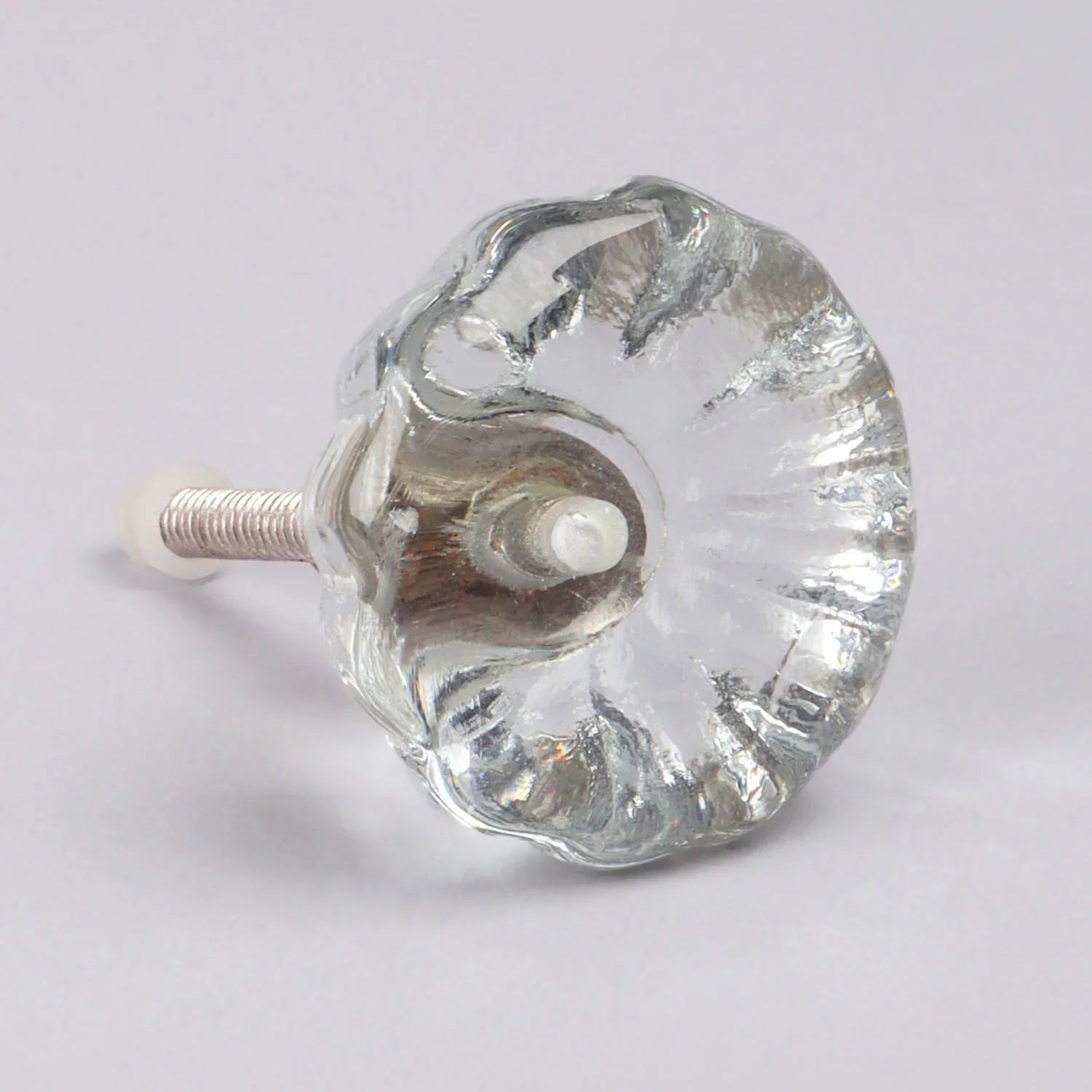 Crystal Glass Flower Torus Pull Knob - G Decor