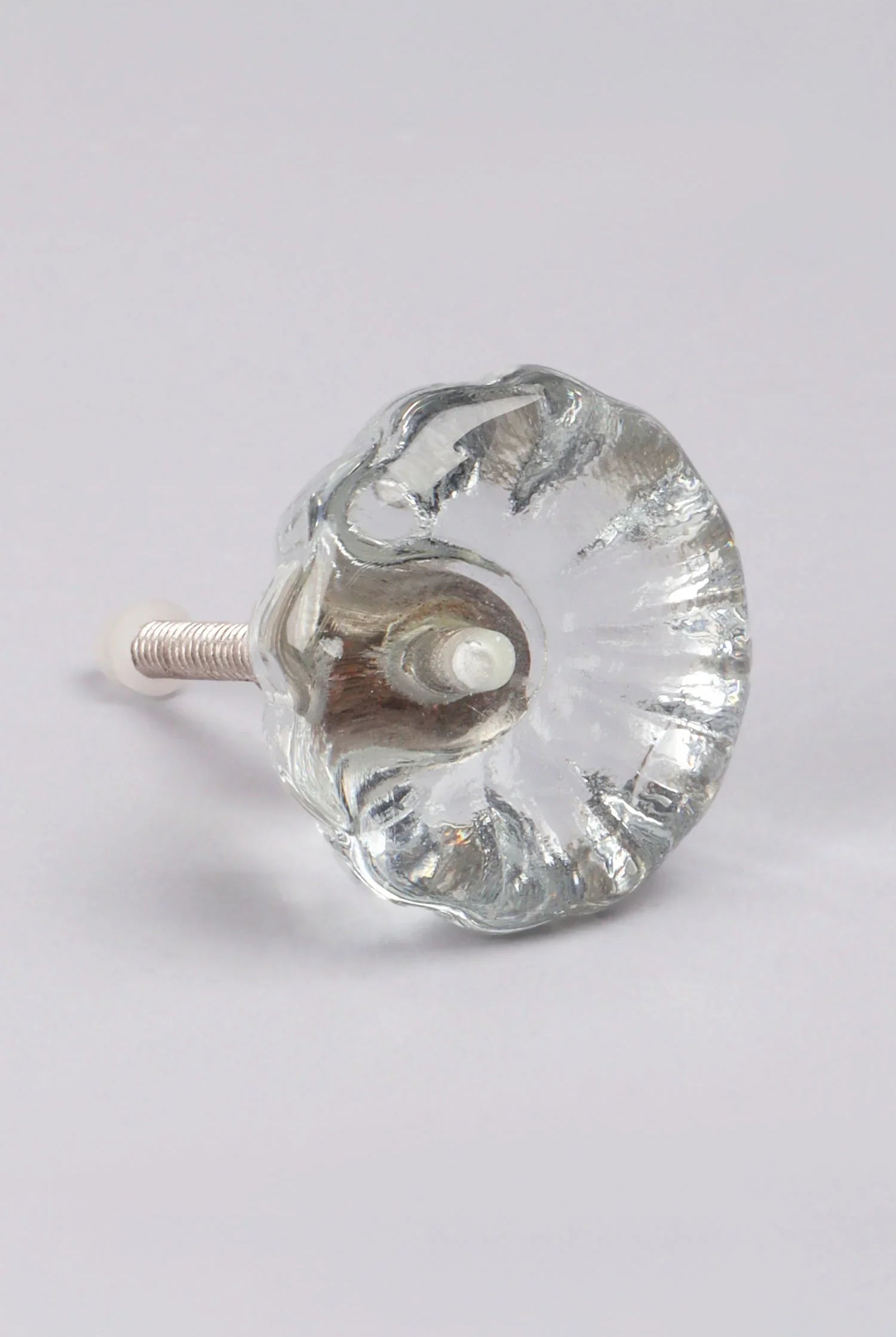 Crystal Glass Flower Torus Pull Knob - G Decor