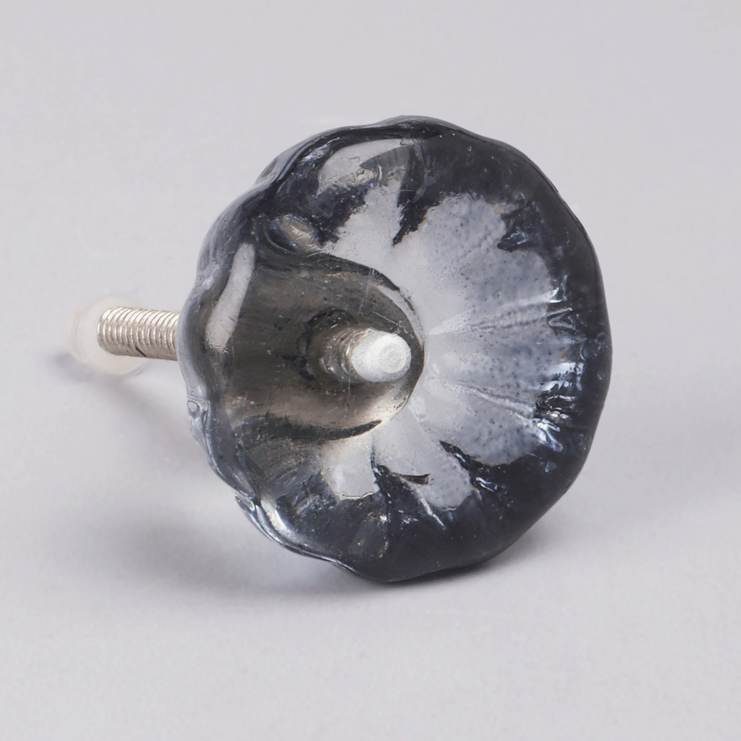 Crystal Glass Flower Torus Pull Knob - G Decor