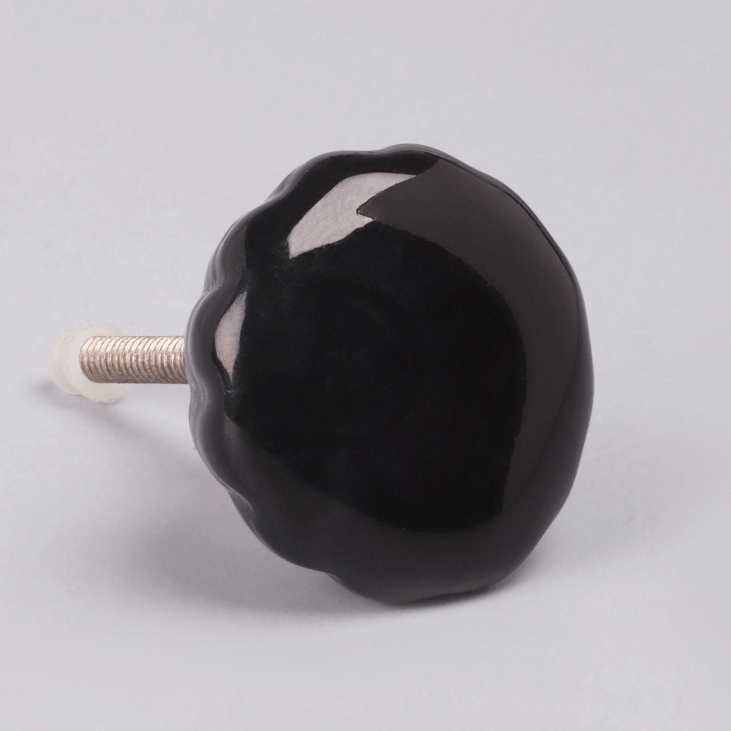 Crystal Glass Flower Torus Pull Knob - G Decor