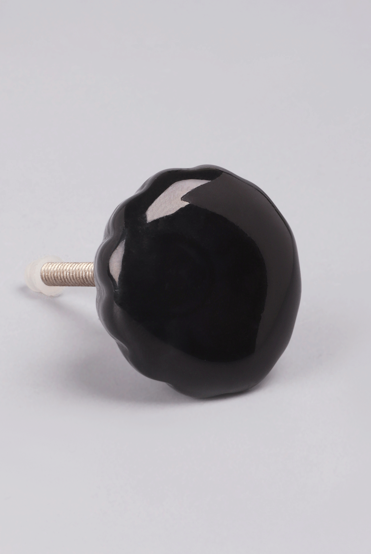 Crystal Glass Flower Torus Pull Knob - G Decor