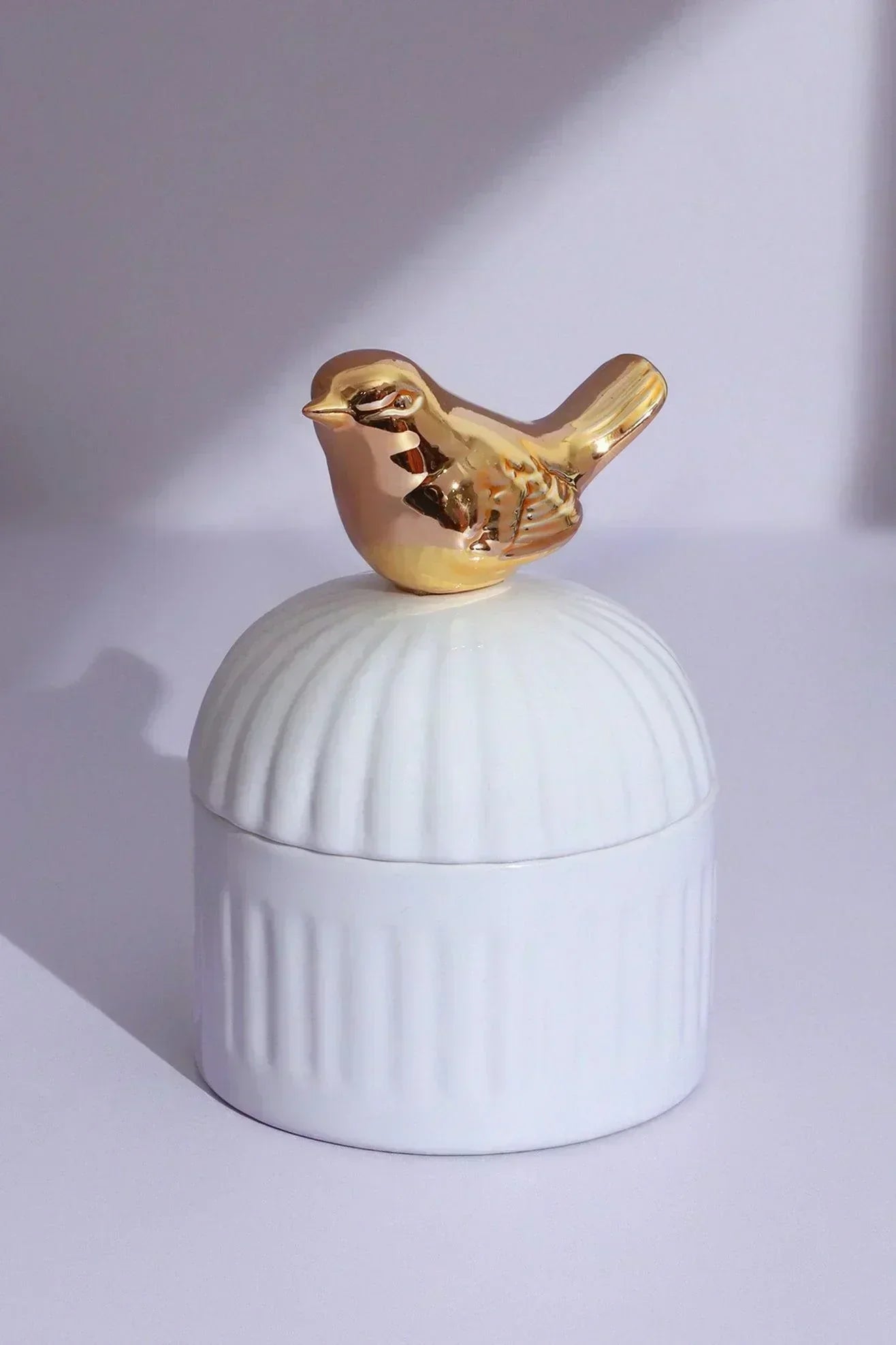 Cute Bird Soy Wax Scented Candle in Ceramic Jewellery Pot — view 5, G Decor