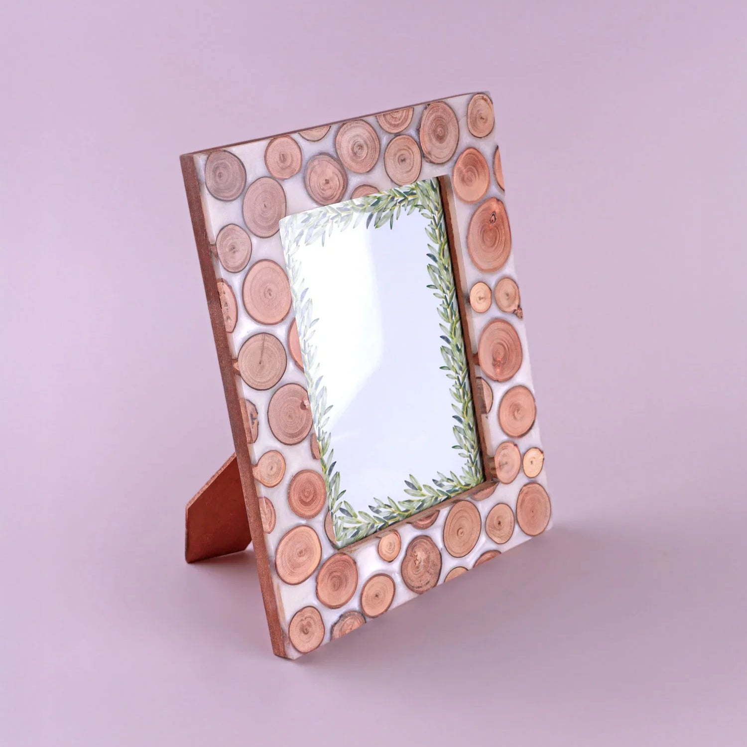 Dalarna Tree Line Handcrafted Photo Frame Natural Swedish Forest-Inspired Picture Display - G Decor