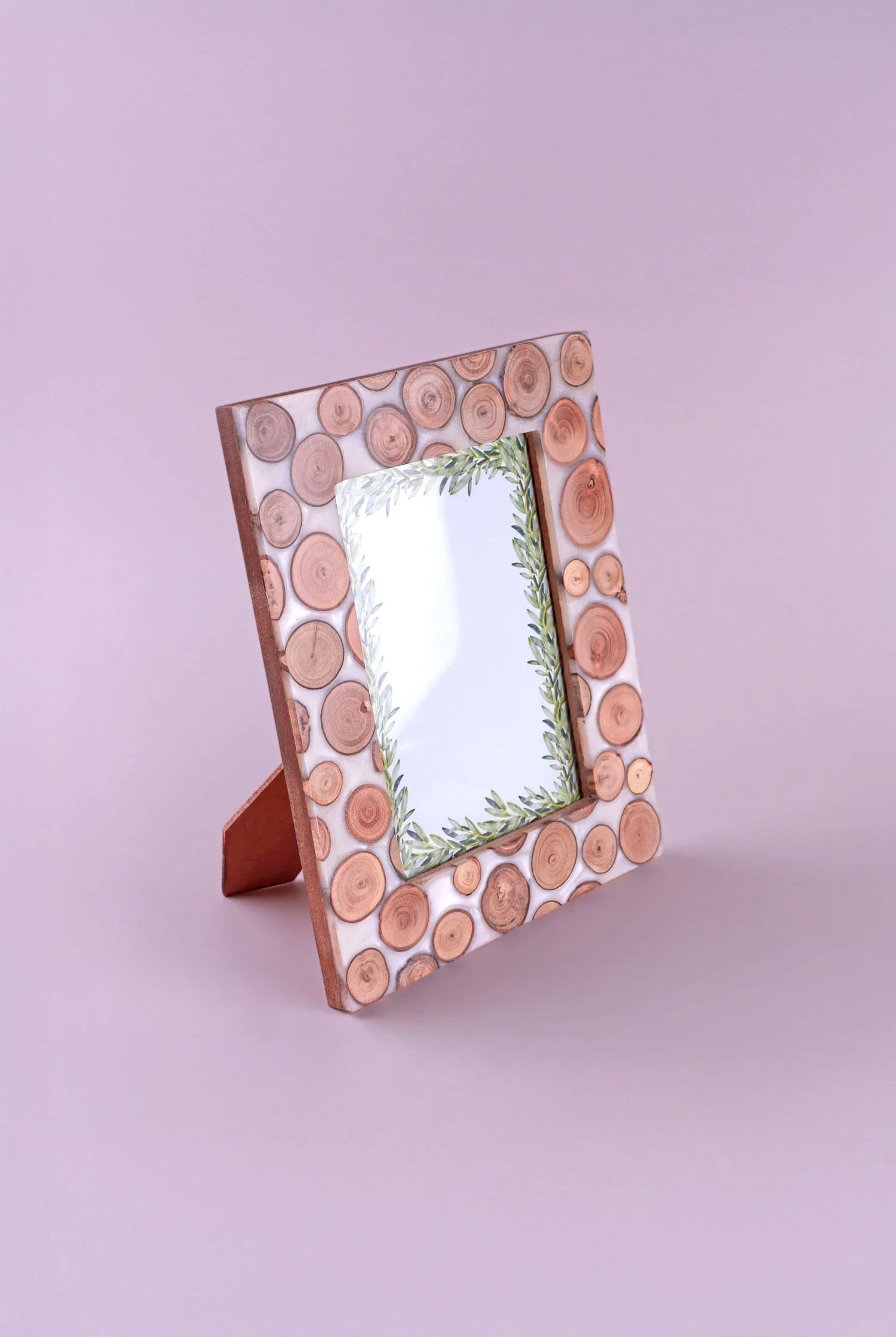 Dalarna Tree Line Handcrafted Photo Frame Natural Swedish Forest-Inspired Picture Display - G Decor