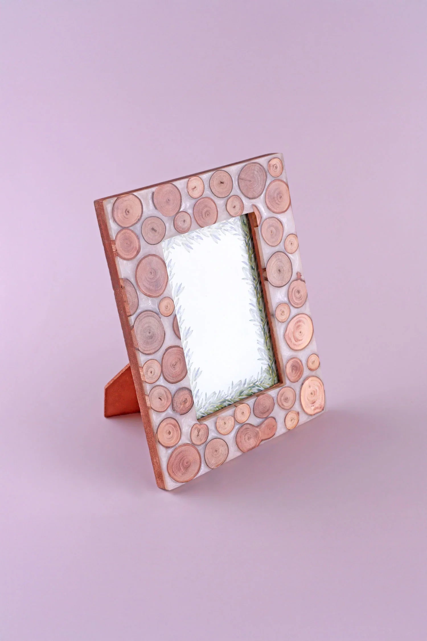 Dalarna Tree Line Handcrafted Photo Frame Natural Swedish Forest-Inspired Picture Display - G Decor