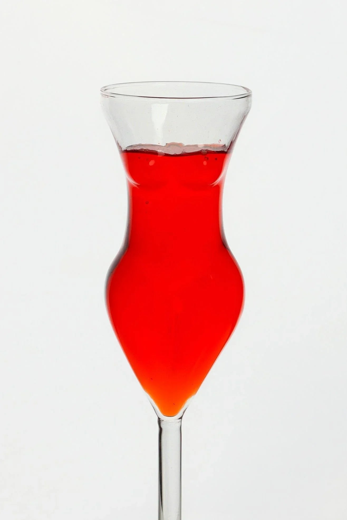 Femme Silhouette Champagne and Cocktail Glass — close-up view, G Decor