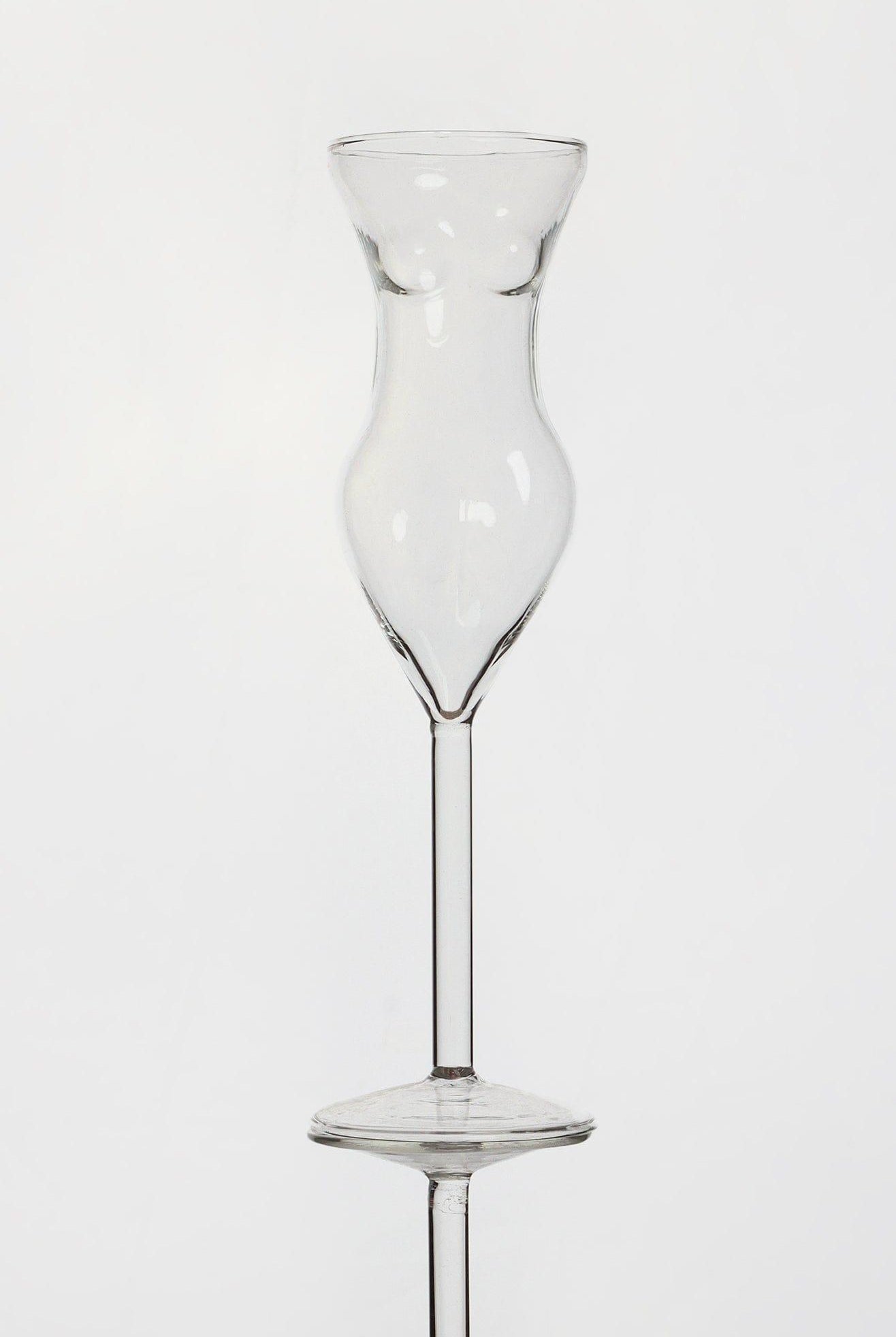Elegant Femme Silhouette Glass Chic Drinkware for Champagne & Cocktails - G Decor