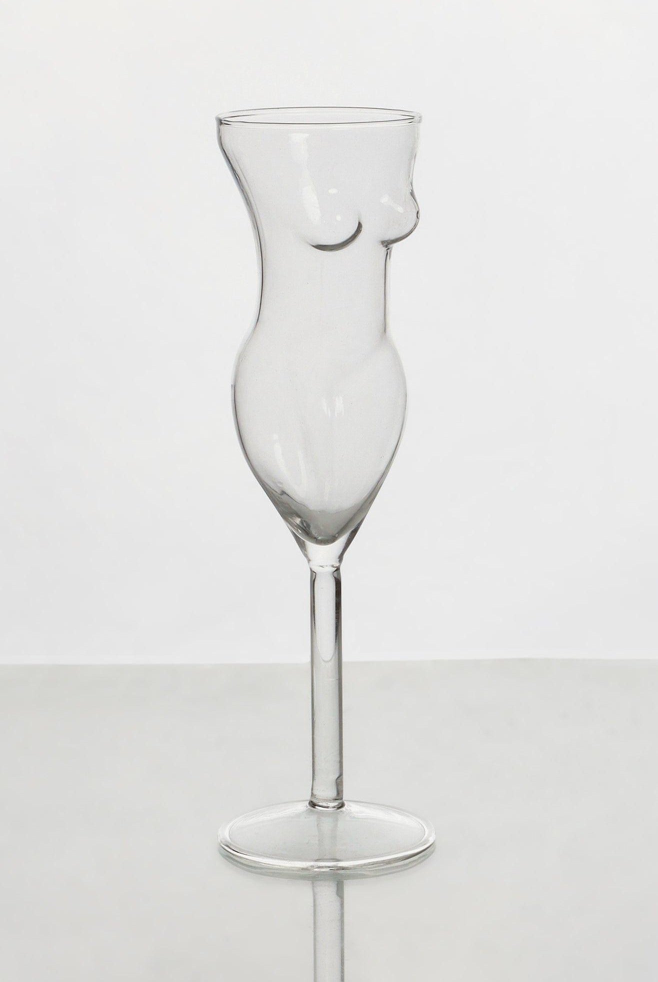 Elegant Femme Silhouette Glass Chic Drinkware for Champagne & Cocktails - G Decor