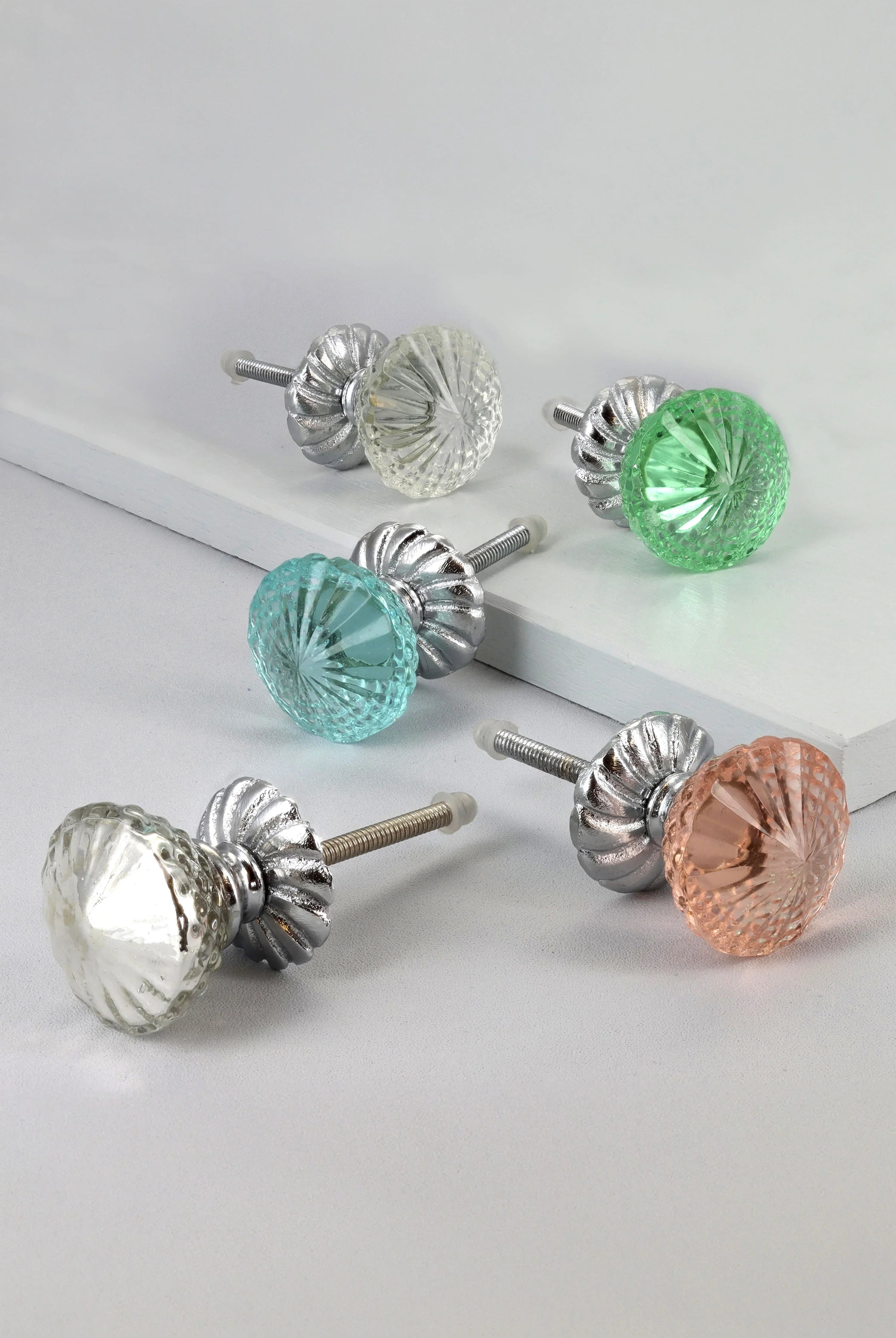 Glacier Jam Crystal Glass Pull Knobs - G Decor