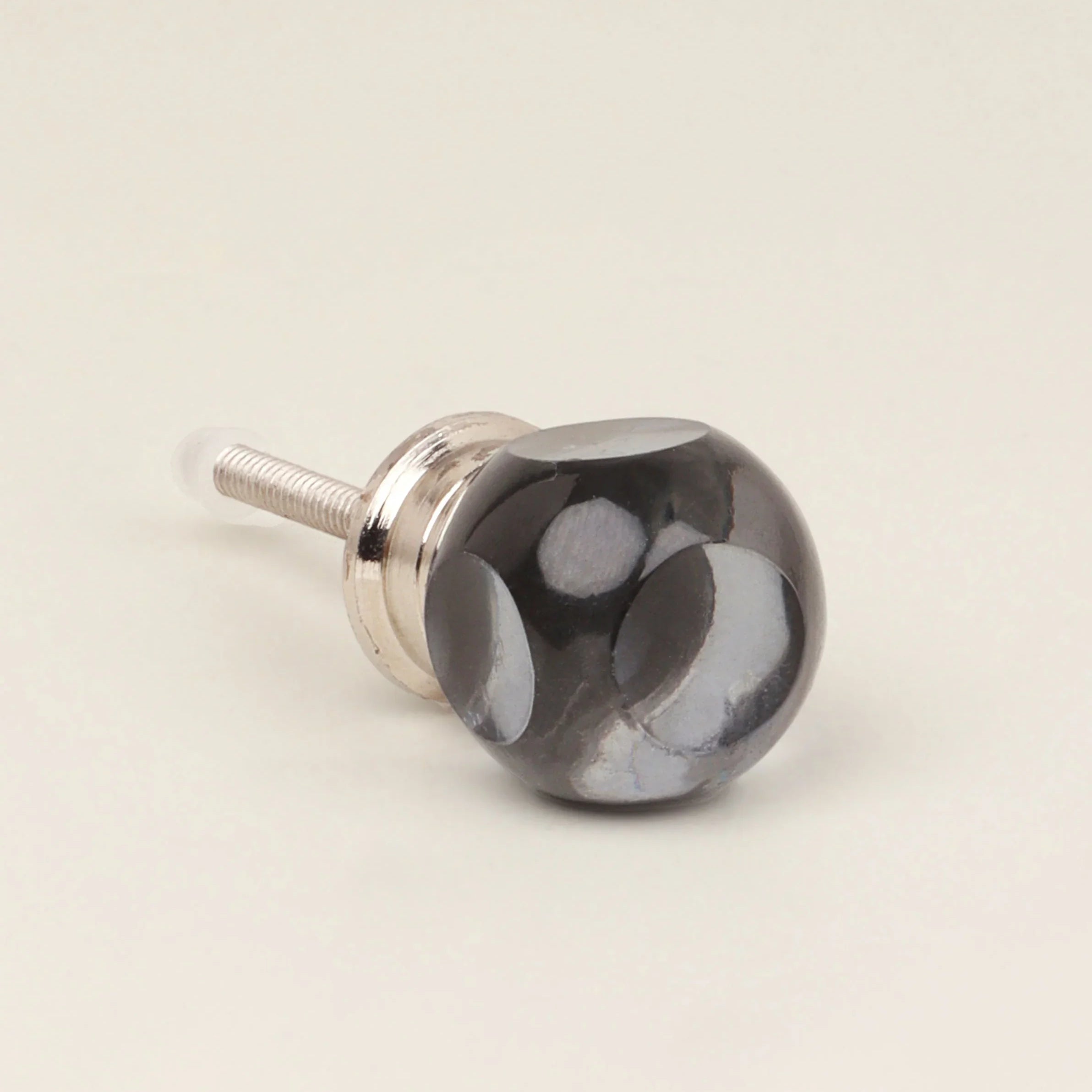Glass Transparent Gemstone Dice Cube Cabinet Knob - G Decor
