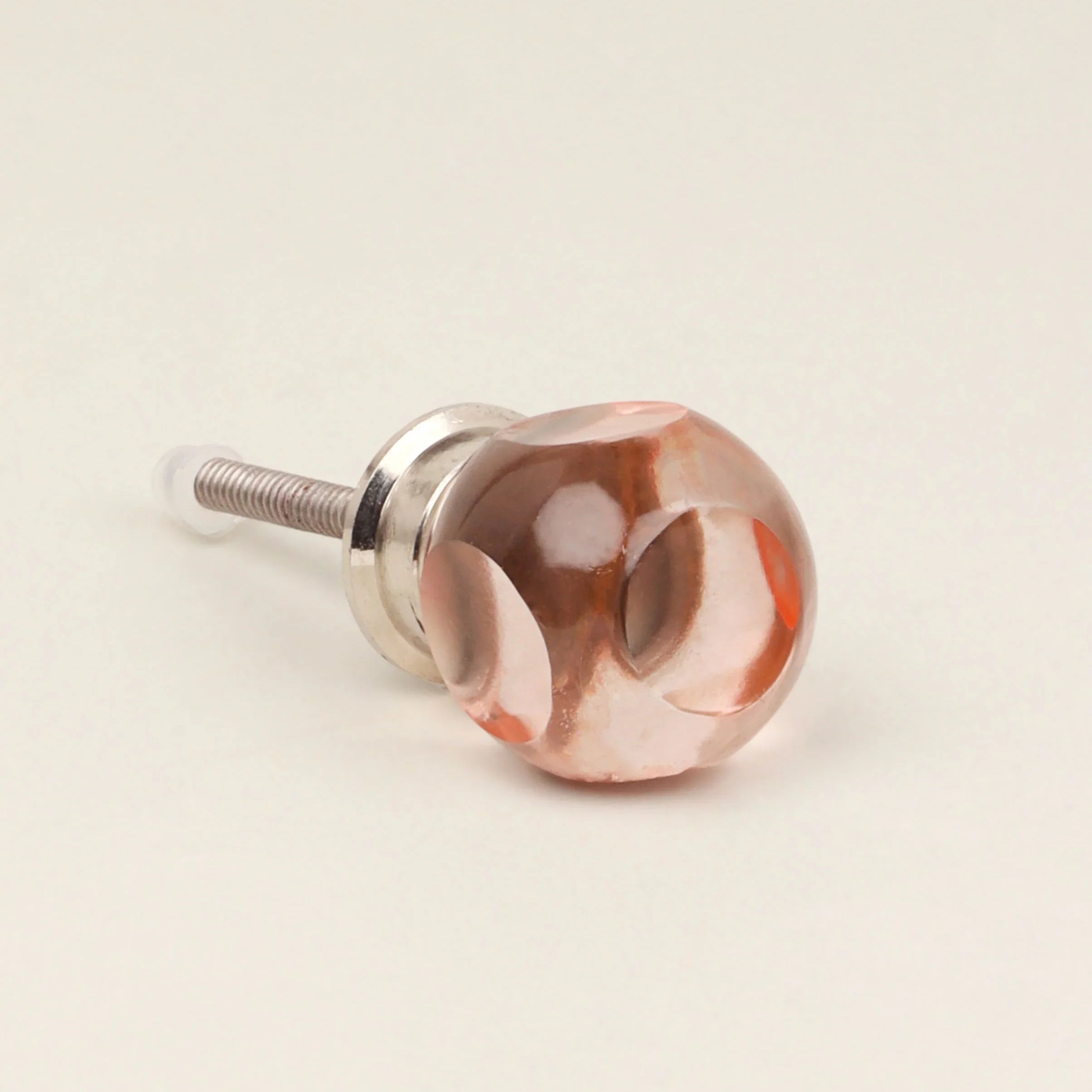 Glass Transparent Gemstone Dice Cube Cabinet Knob - G Decor