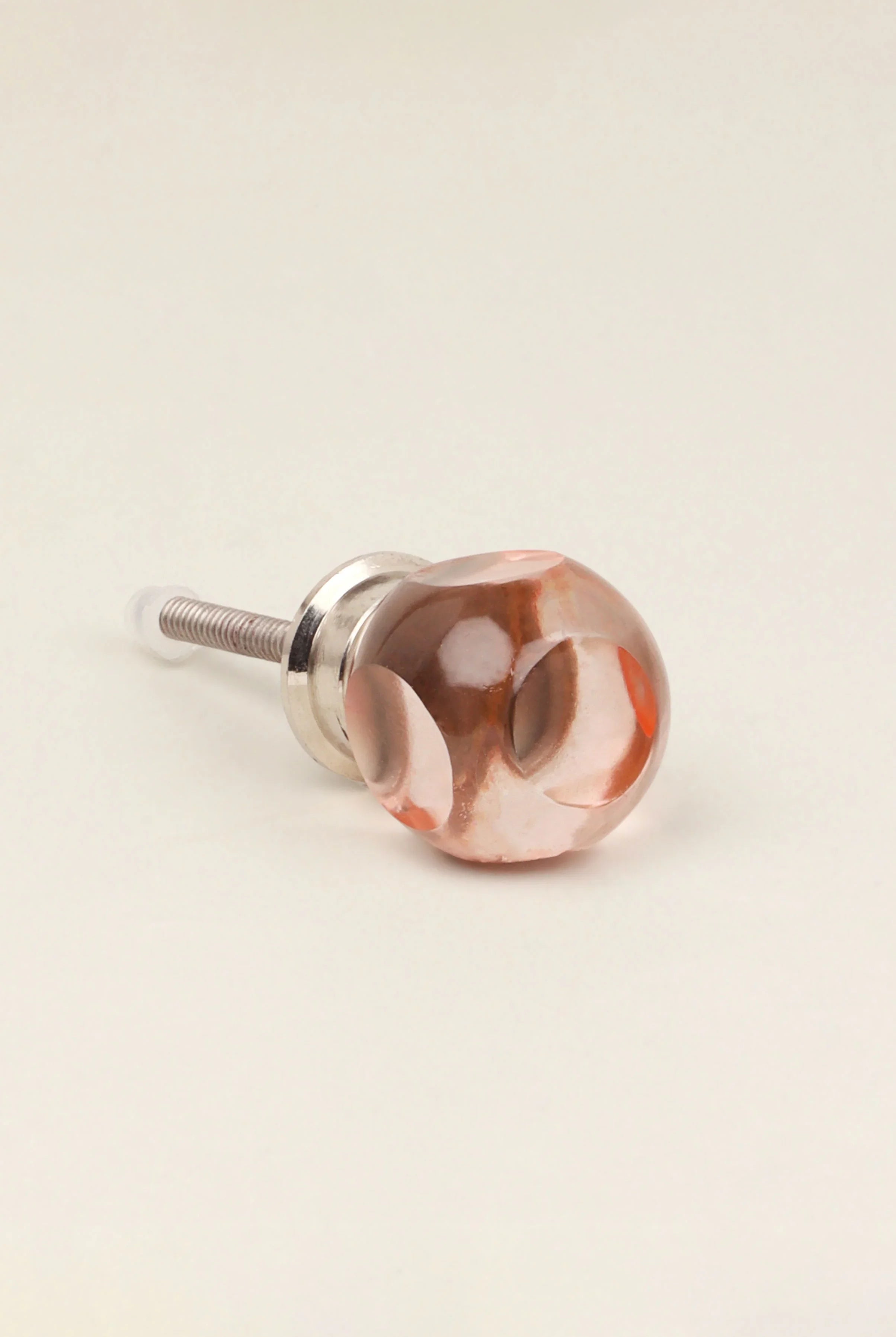 Glass Transparent Gemstone Dice Cube Cabinet Knob - G Decor