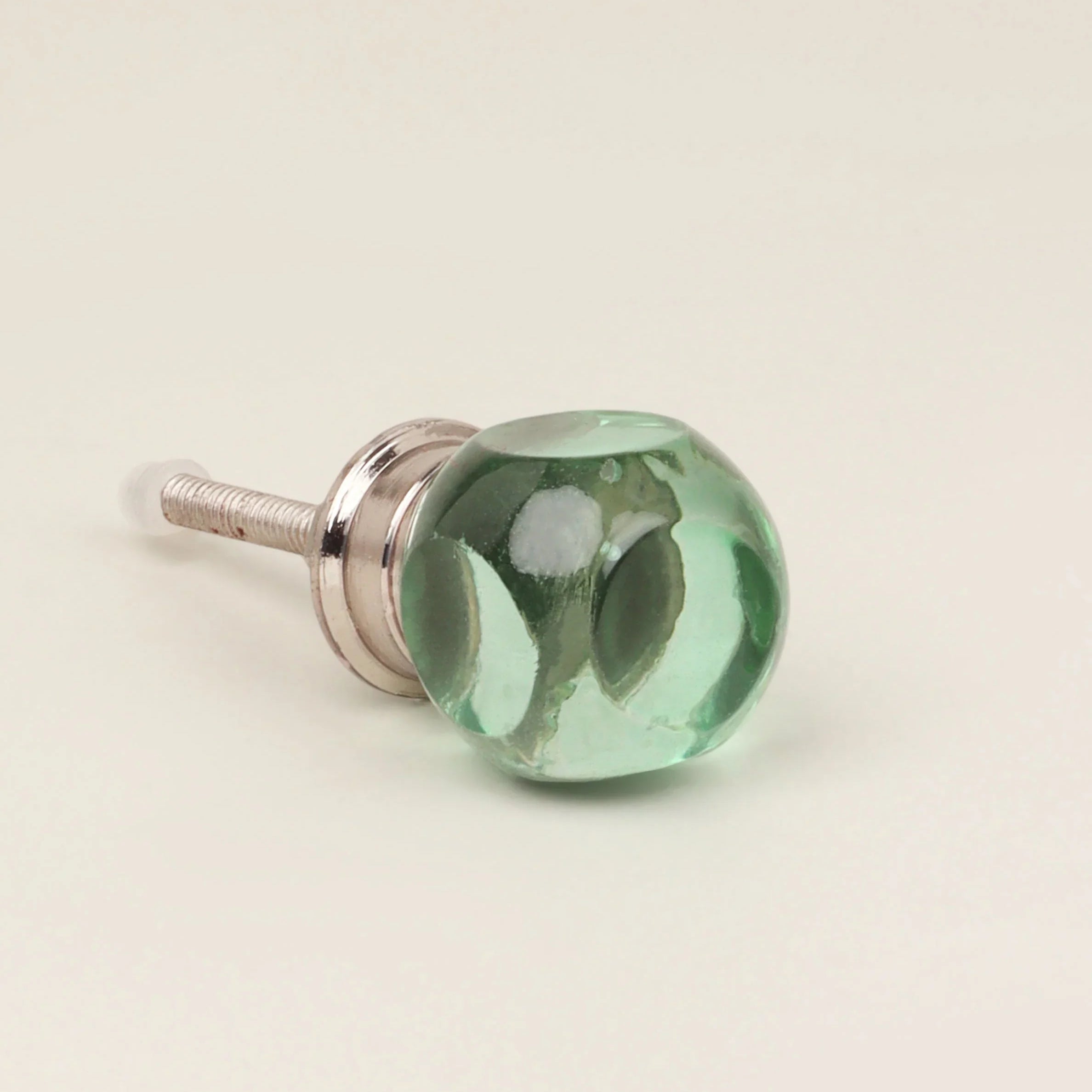 Glass Transparent Gemstone Dice Cube Cabinet Knob - G Decor