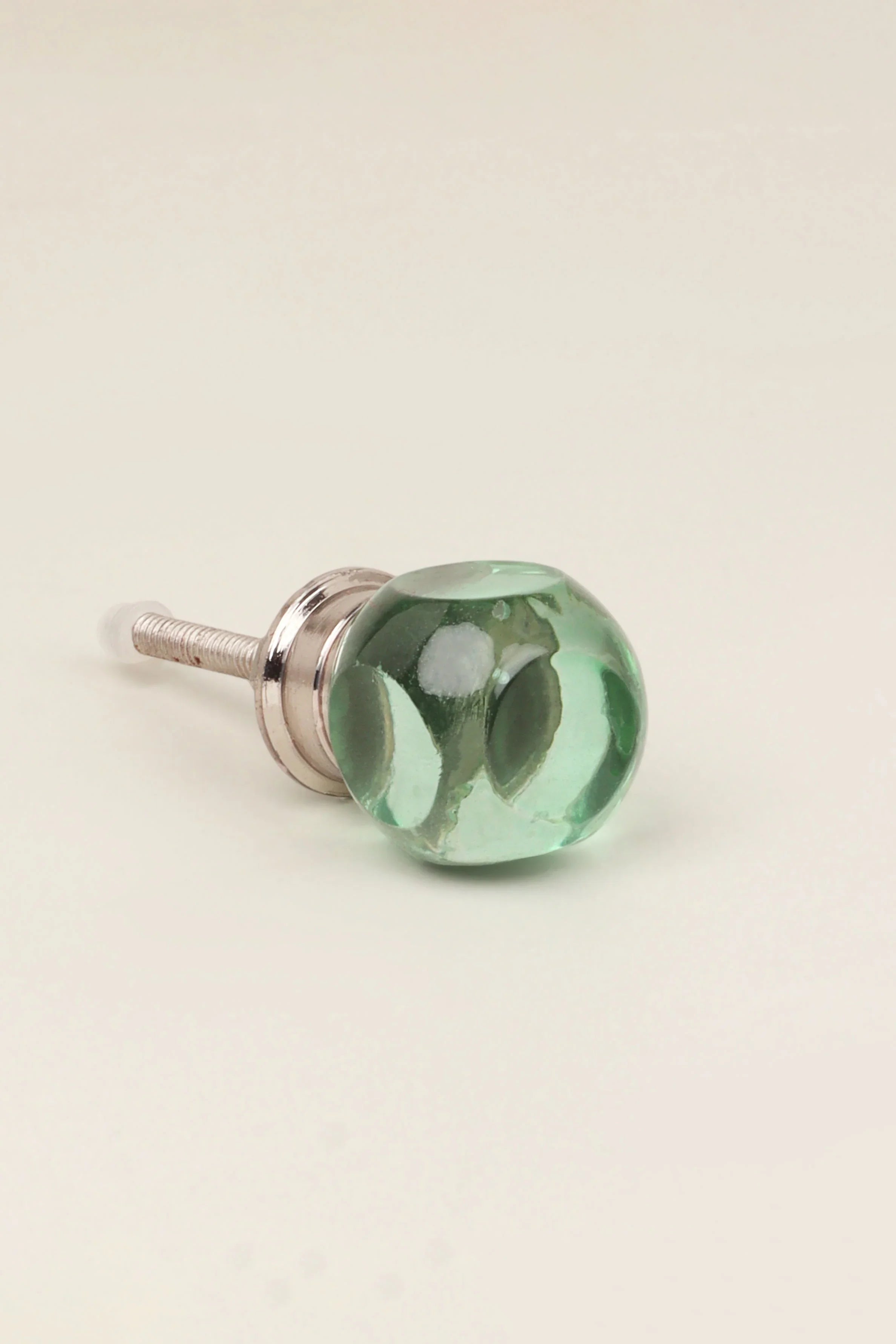 Glass Transparent Gemstone Dice Cube Cabinet Knob - G Decor